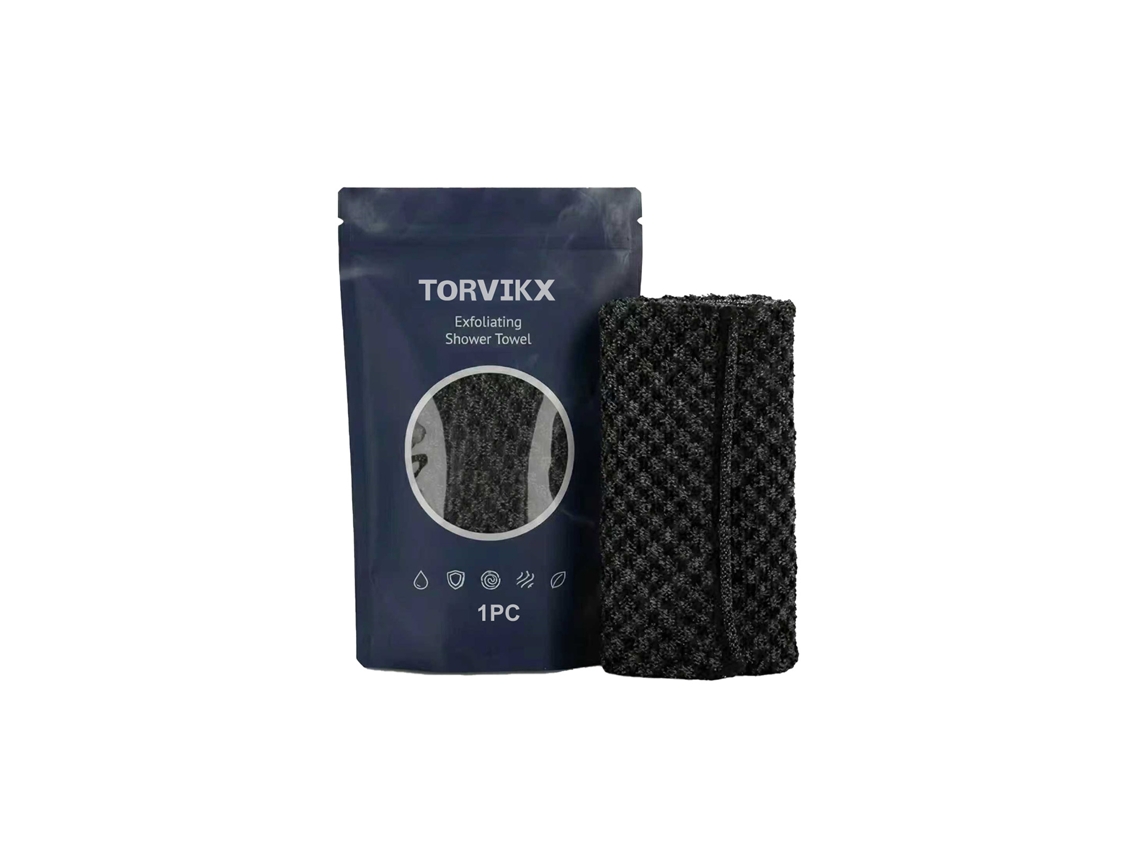 Toalla de baño exfoliante