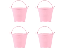 Mini Cubos De Hierro, 4 Unidades, Para Macetas