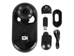 Grabadora de vídeo inalámbrica Micro Mini Wifi HD 1080p 2026 para deportes, motocicletas y mascotas - Negra