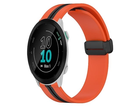 Correa Smartwatch Para Garmin Forerunner 55 20Mm Naranja-Negro VENISYMLIS