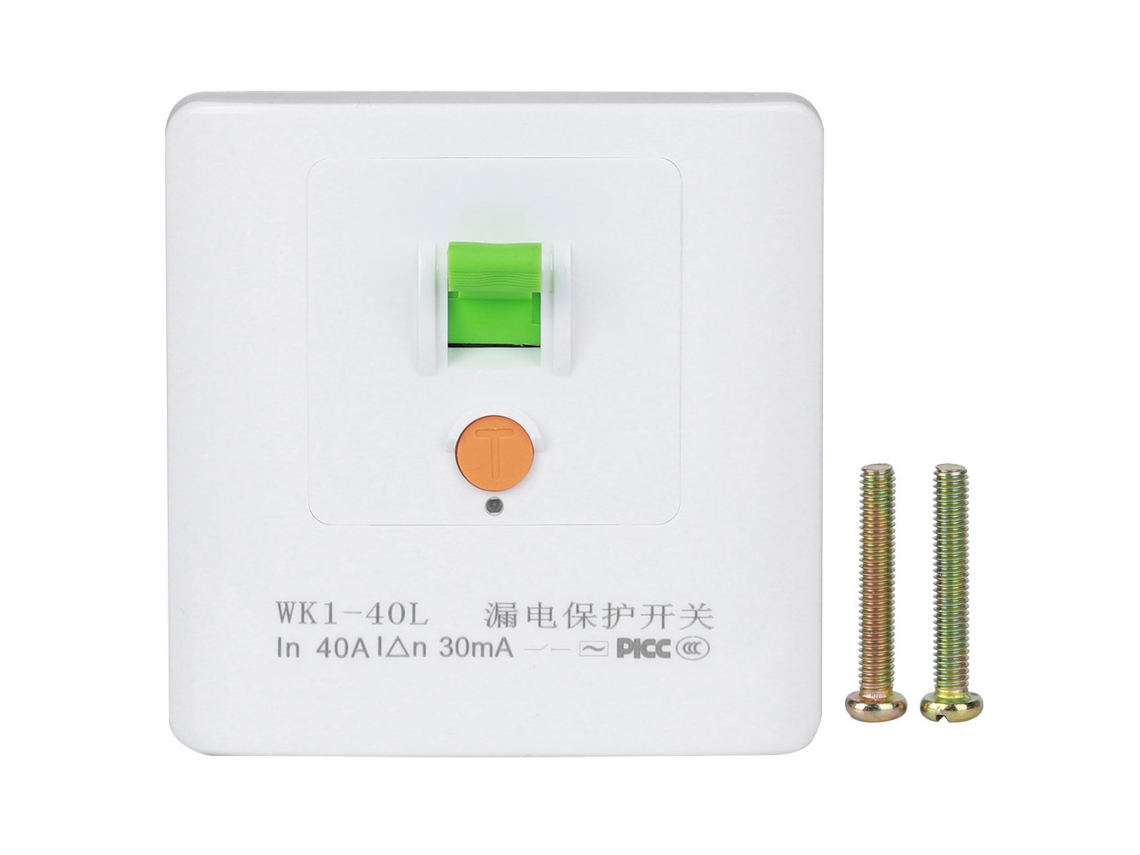 Disyuntor De Corriente Residual De 40 A Para Tomacorriente De Pared, Aire Acondicionado Y Calentador De Agua Eléctrico.