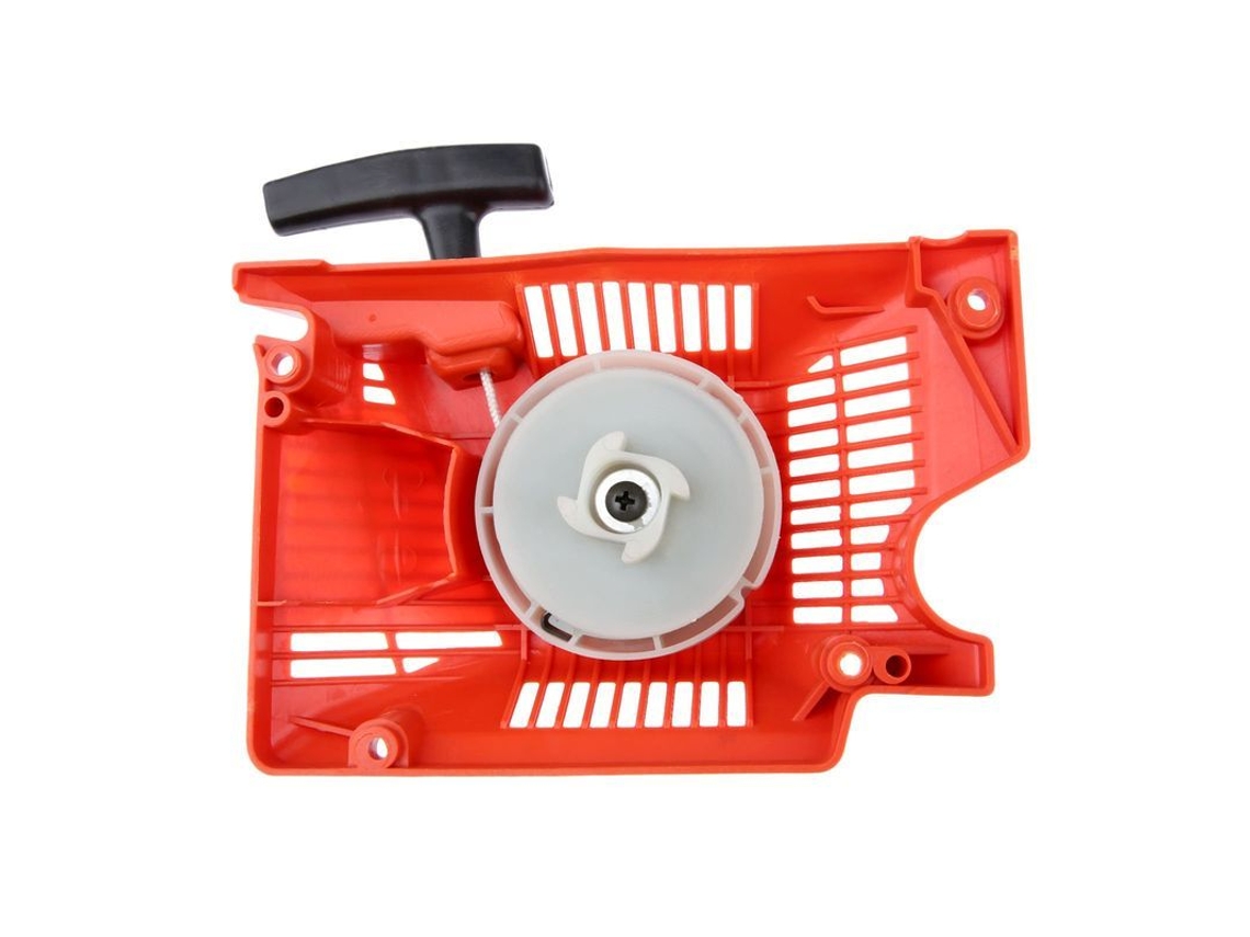 Arrancador de retroceso remanufacturado para motosierras chinas 4500, 5200, 5800, 45cc, 52cc y 58cc, rojo.