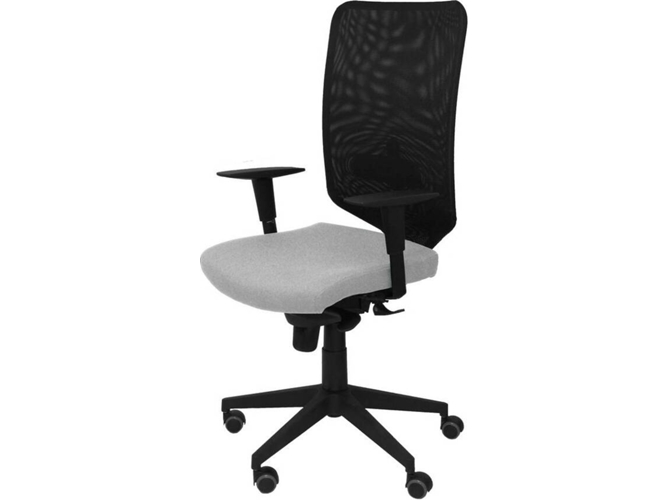 Silla de Escritorio Operativa PYC Ossa N Gris con ruedas antiarañazos (Brazos Ajustables - Malla)