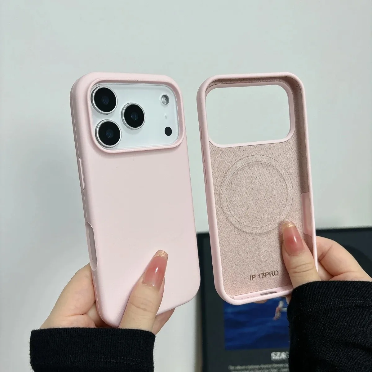 (iphone 14 Pro Max Rosa) Funda Original De Silicona Líquida Magsafe Para Iphone