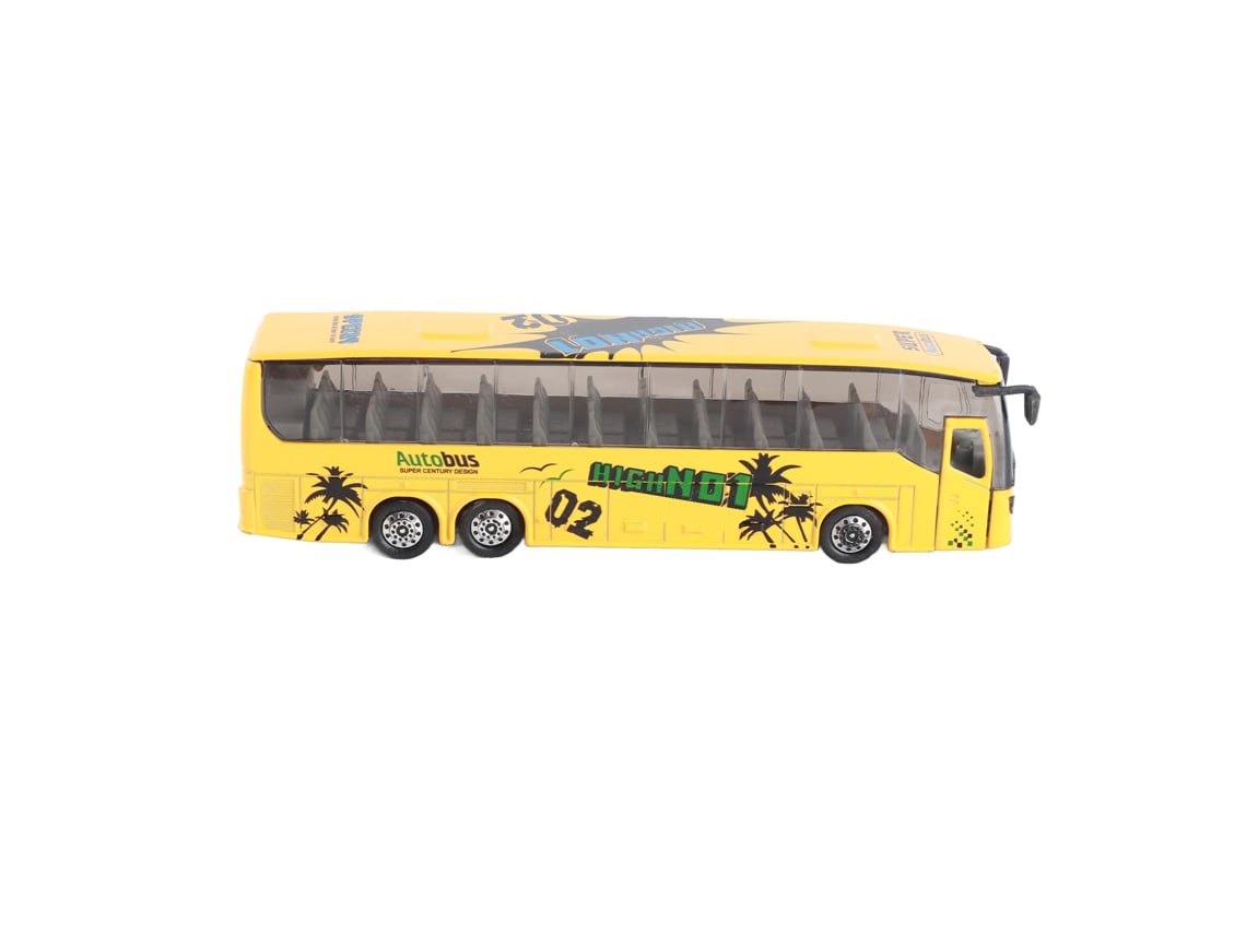 Autobús De Juguete A Escala 1:50 Con Luces Y Música Para Niños (amarillo)