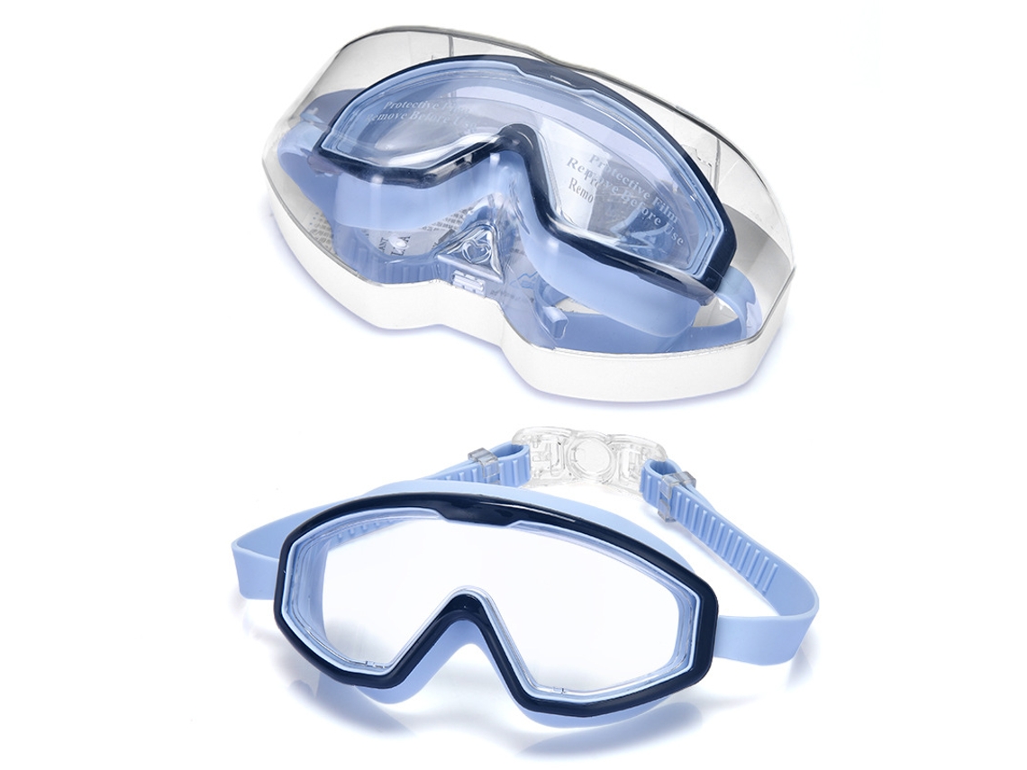 Gafas de natación antivaho planas azules Siurn para niños