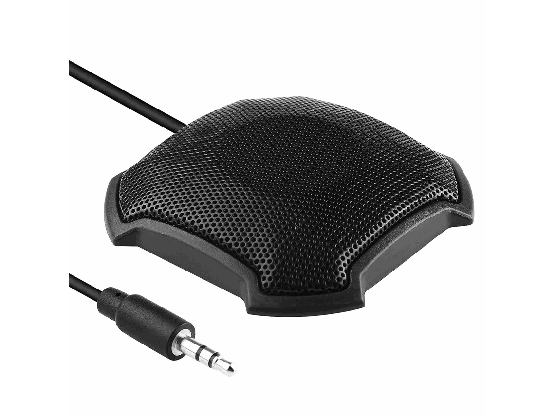 Micrófono De Escritorio Omnidireccional De 360°, 3,5 Mm, Plug Play Para Pc, Mac, Reuniones, Grabación Y Juegos.