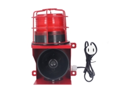 Alarma Industrial Sonora Y Visual, Sirena De Alta Potencia De 115 Db, Enchufe Estadounidense De 110 V, Montaje En Pared, Protección Ip65, Led.