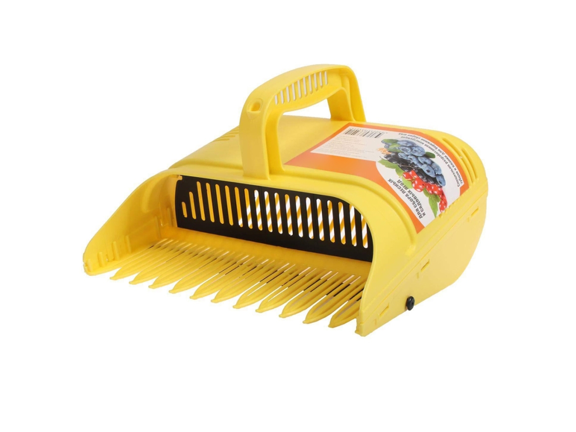 KOFIHETY Cosechadora de bayas con mango ergonómico, recolector de arándanos con construcción de PP resistente al desgaste y dientes recubiertos reforzados para