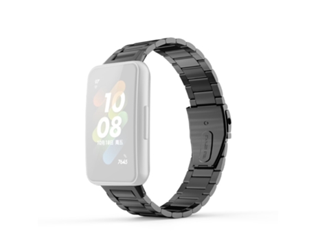 Correa de acero inoxidable tres cuentas para Huawei Band 7 - negro