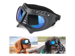 Gafas Para Perros Ajustables Protectoras Anti-uv Antiviento Con Estuche Para Actividades Al Aire Libre