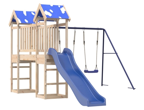 Parque Infantil De Exterior VIDAXL Marrón Madera