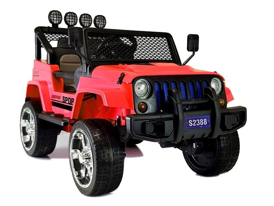 Jeep eléctrico S2388 Rojo 4x45w B.active