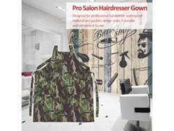 Capa Para Peluquería Barber Shop Impermeable Con Bolsillos Abrigo De Corte De Pelo Unisex Para Salón