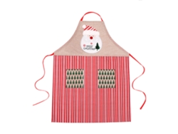 Decoración Navideña con Papá Noel y Nieve, Delantal Creativo para Restaurantes RNEMITERY