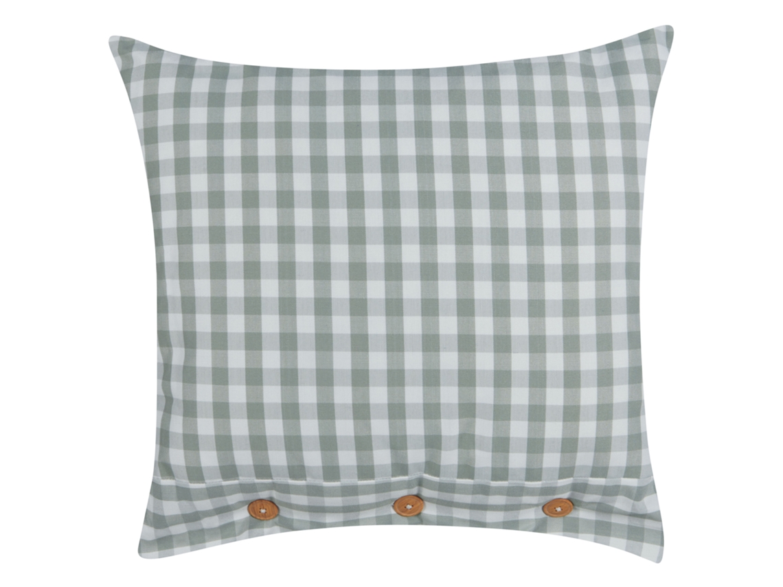 Cojín decorativo con botones BELIANI Talya de Poliéster Verde 45x45x12
