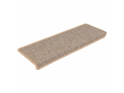 Alfombra Autoadhesiva Escalera Sisal 30 Uds Beige Claro