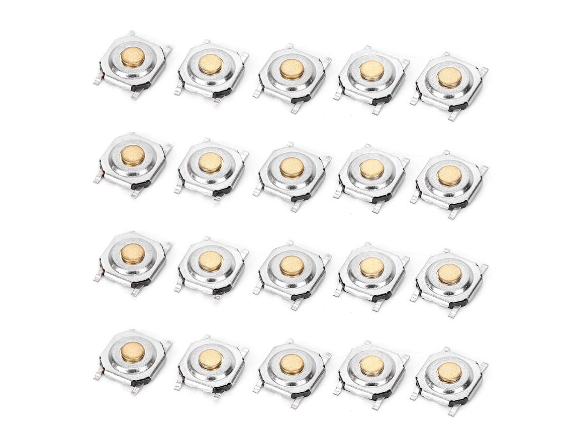 300 Unidades De Interruptores Pulsadores Microtáctiles De 4x4x1,5 Mm Para Productos Electrónicos, De Latón, Suaves Y Duraderos.