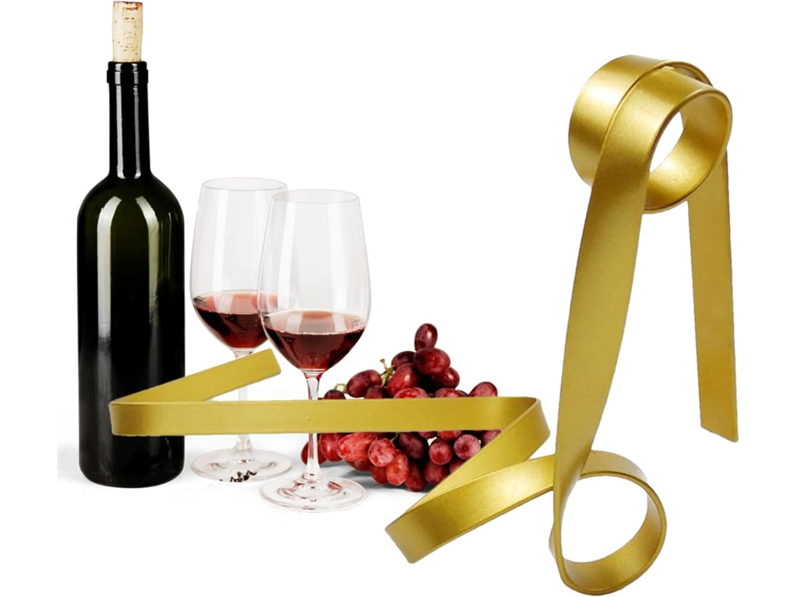 Botellero creativo para vino, regalo original para decoración de cocina Gokoco