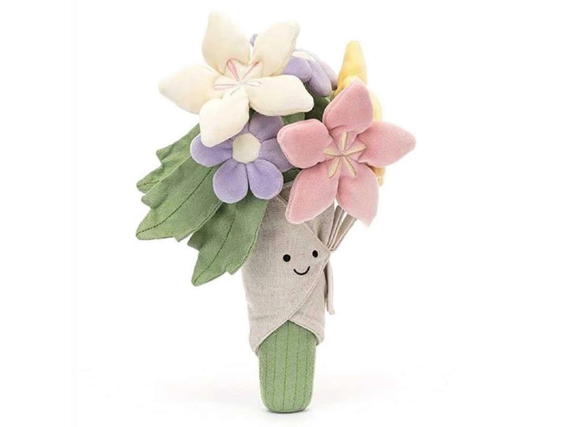 Ramo De Peluches, Flores Divertidas, Lindo Regalo, Decoración De Habitación, Carrito Para Niños