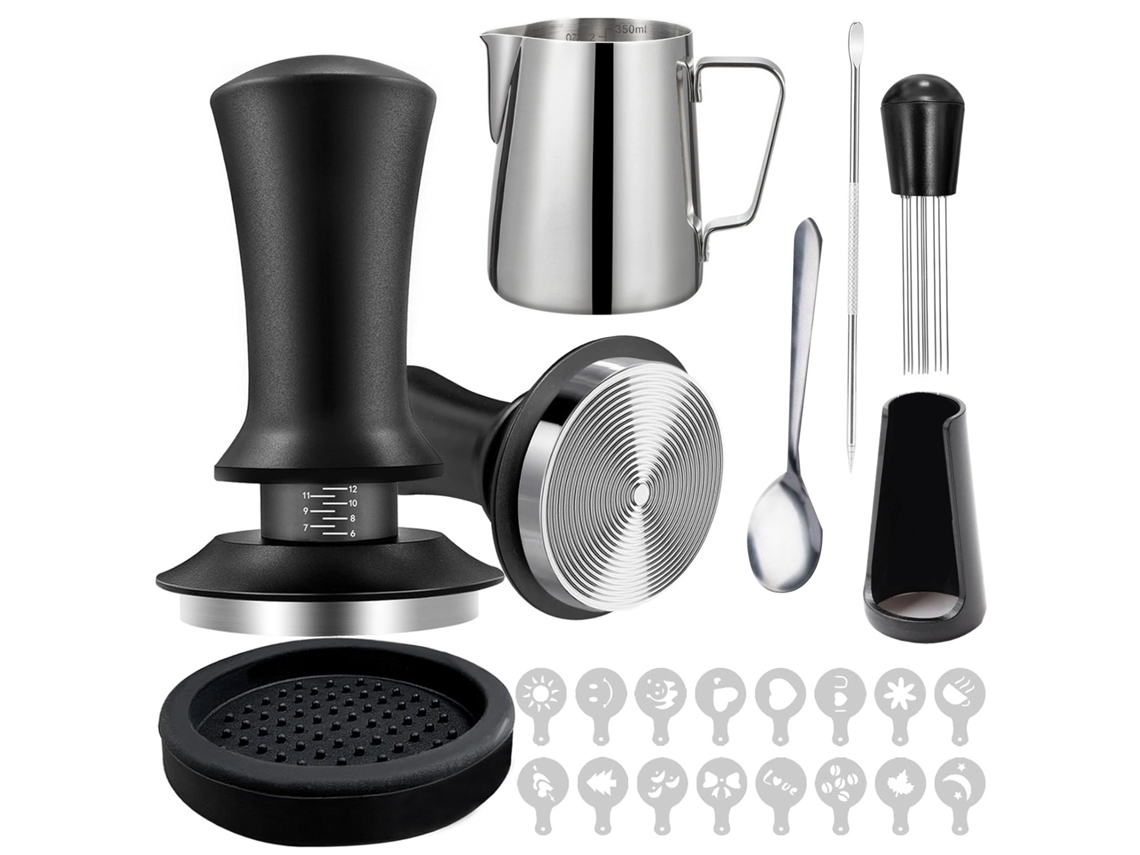 Juego de 22 prensadores de café de acero inoxidable Gertiz (51 mm)