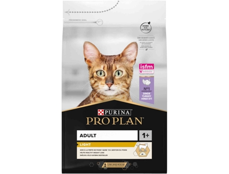 Pienso para Gatos PURINA Pro Plan OptiLight Light (3Kg - Seco - Adulto - Sabor: Pavo y Arroz)