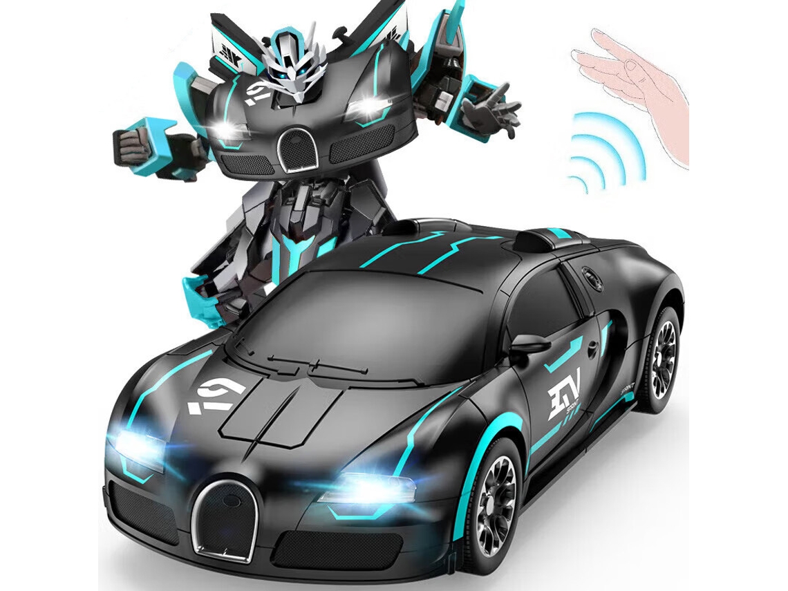 Bugatti D829 de 32 cm, azul y negro, versión de doble modo con una sola batería: un regalo interactivo para padres e hijos.