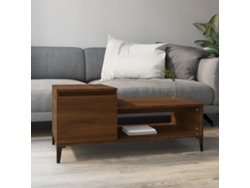 Mesa de Centro Apoyo 100X50X45 cm Derivados Madera Roble Castaño
