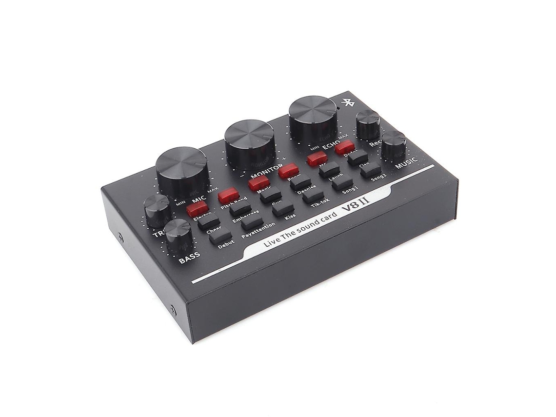 Tarjeta de sonido compatible con Bluetooth, auriculares Usb, micrófono, Webcast, transmisión en vivo ALLINLESS