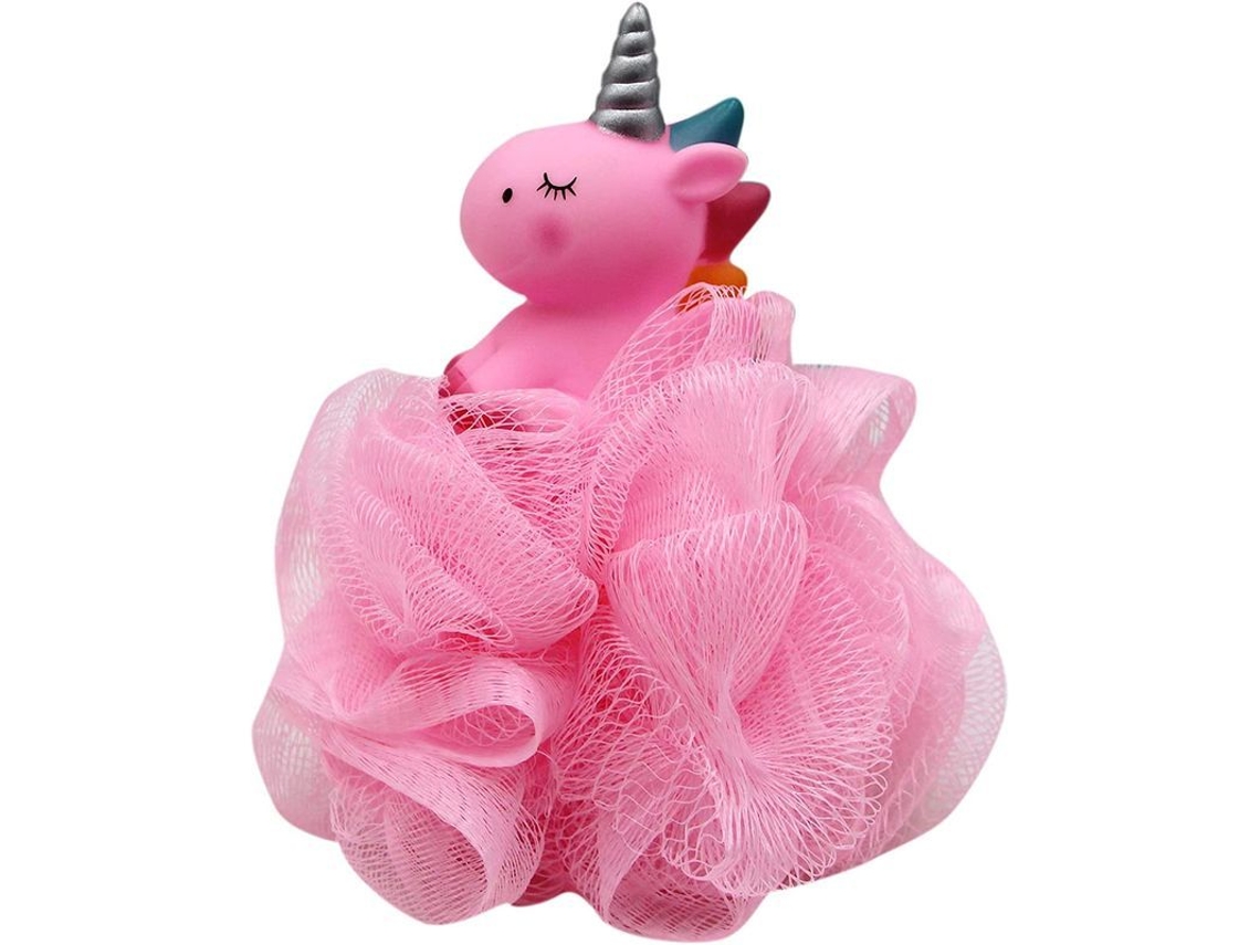 Bola De Baño De Seda De Unicornio, Esponja Exfoliante Para El Baño, Limpiador Corporal Para Bebés