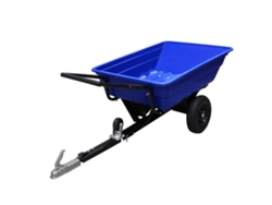 Remolque Monstershop con neumáticos de carretera para jardinería y decoración de exteriores