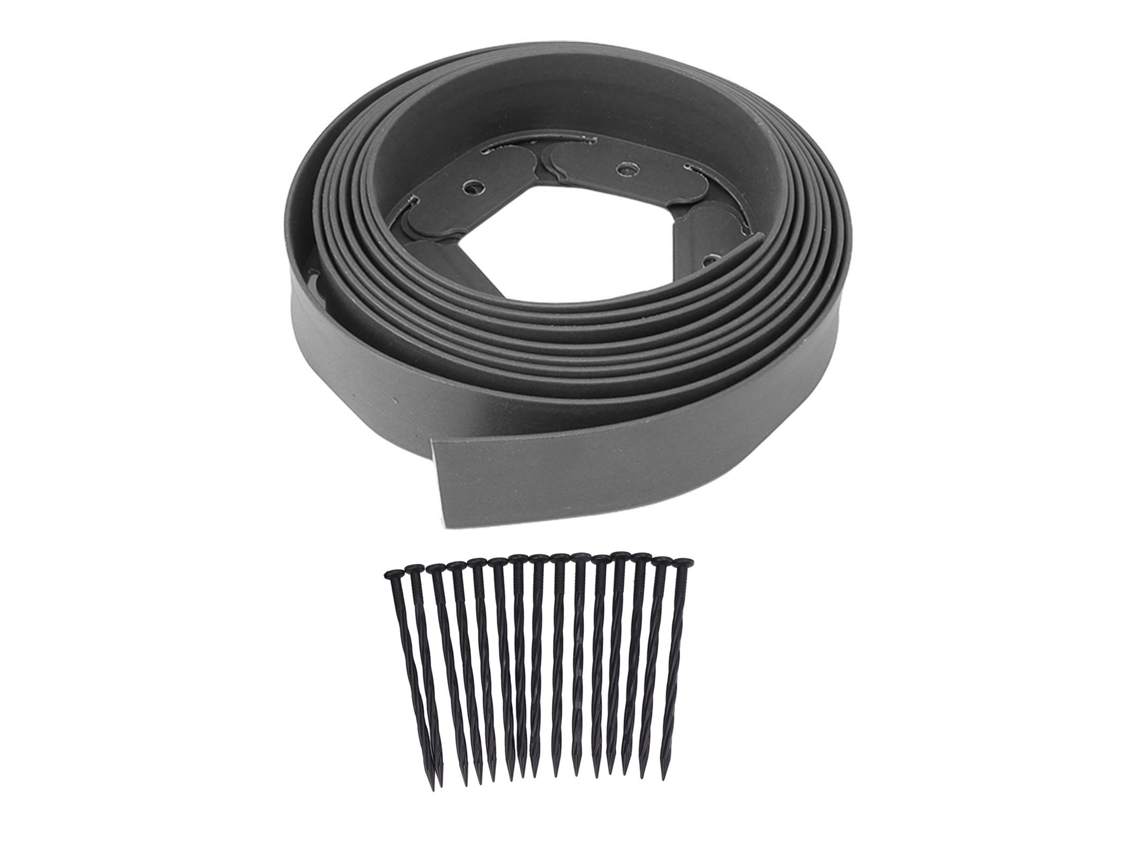 Kit De Bordes De Pe Para Paisajismo Sin Excavación Con 15 Estacas Para Césped Y Jardines.