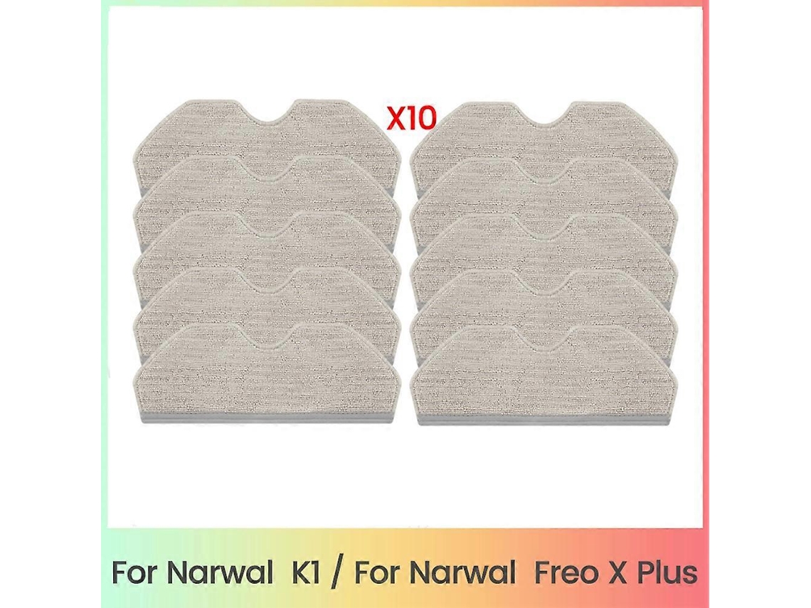10pcs Mop Pads Replacement For K1 Freo X Plus Robot Vacuum Cleaner Washable Reusable Microfiber M