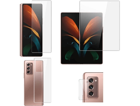 Kit Protector Hidrogel Samsung Galaxy Z Fold2 5G Phonecare 360 Full Cover Frente, Cámara Transparente