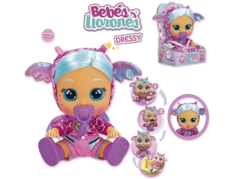 Muñeco BEBES LLORONES Bruny Dressy Fantasy (Edad Mínima Recomendada: 3años)
