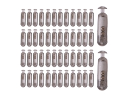 2026rebe-50pcs Cascabeles Para Anzuelos De Pesca 15mm Duraderos Tubo Insertable Transparente Negro Accesorio De Pesca