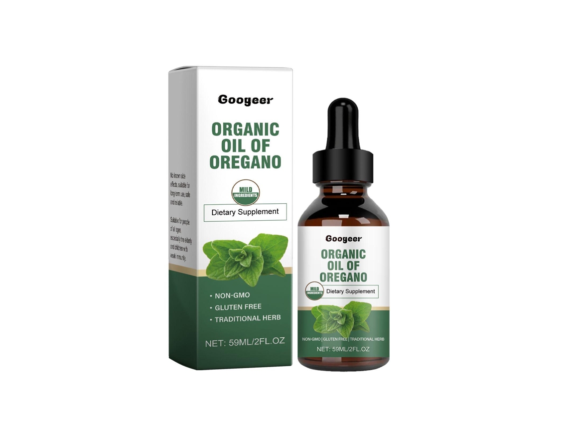 Gotas de aceite de orégano natural para uso oral