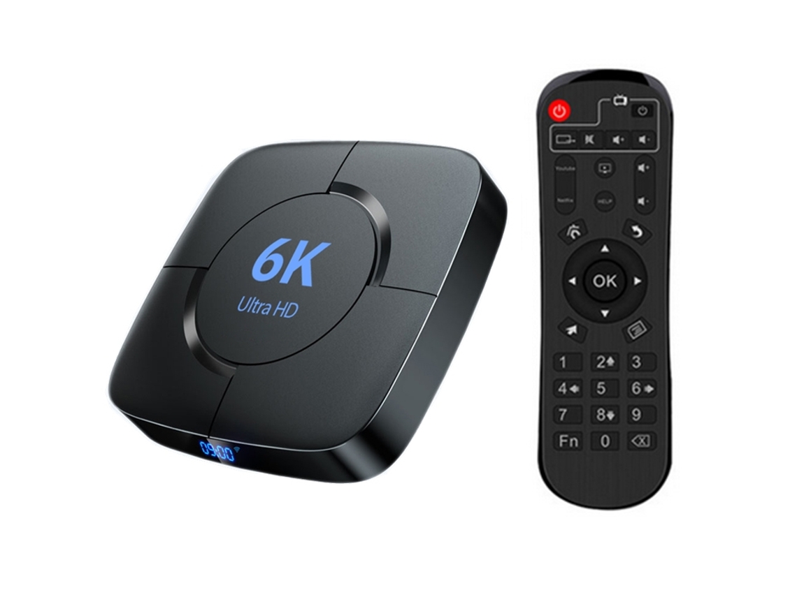 Smart TV Yuysan H618 6K Ultra HD Android 12.0 con control remoto, 2 GB, 16 GB, Allwinner H616 1,5 GHz, cuatro núcleos