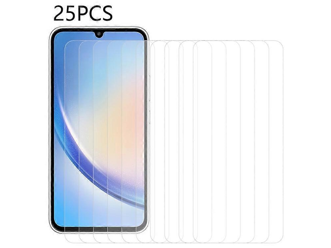 25 protectores de pantalla de vidrio templado transparente compatibles con Samsung Galaxy A35 5g Facpoet