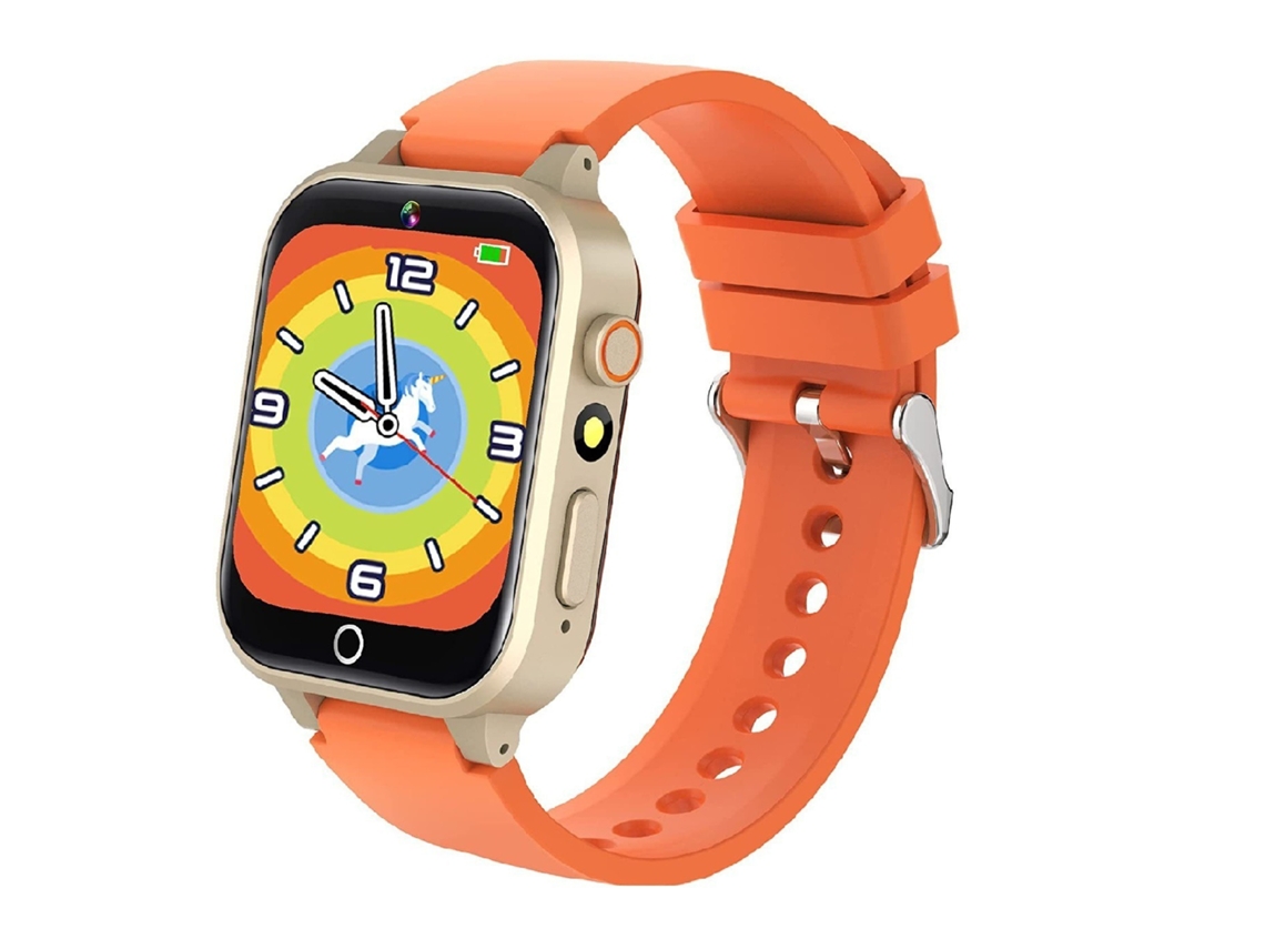 (naranja) Reloj Inteligente Para Niños Mejorado Con 26 Juegos Educativos Integrados