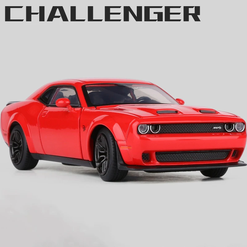 (vermelho) 1:32 Muscle Car Brinquedo De Liga Metálica, Modelo Colecionável, Som E Luz
