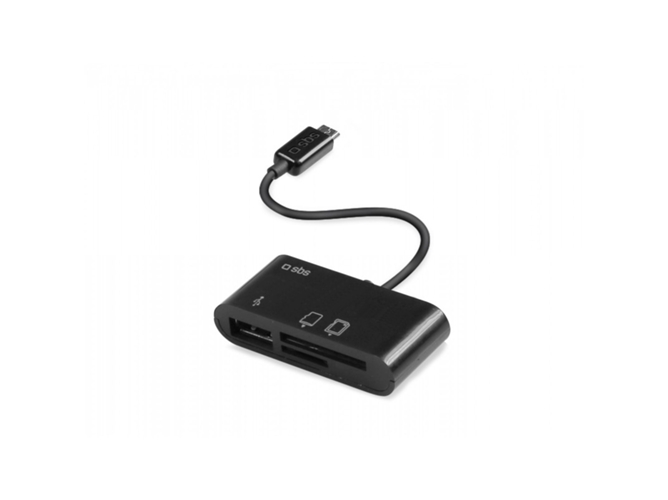 Lector de tarjetas Micro USB SBS 3 en 1