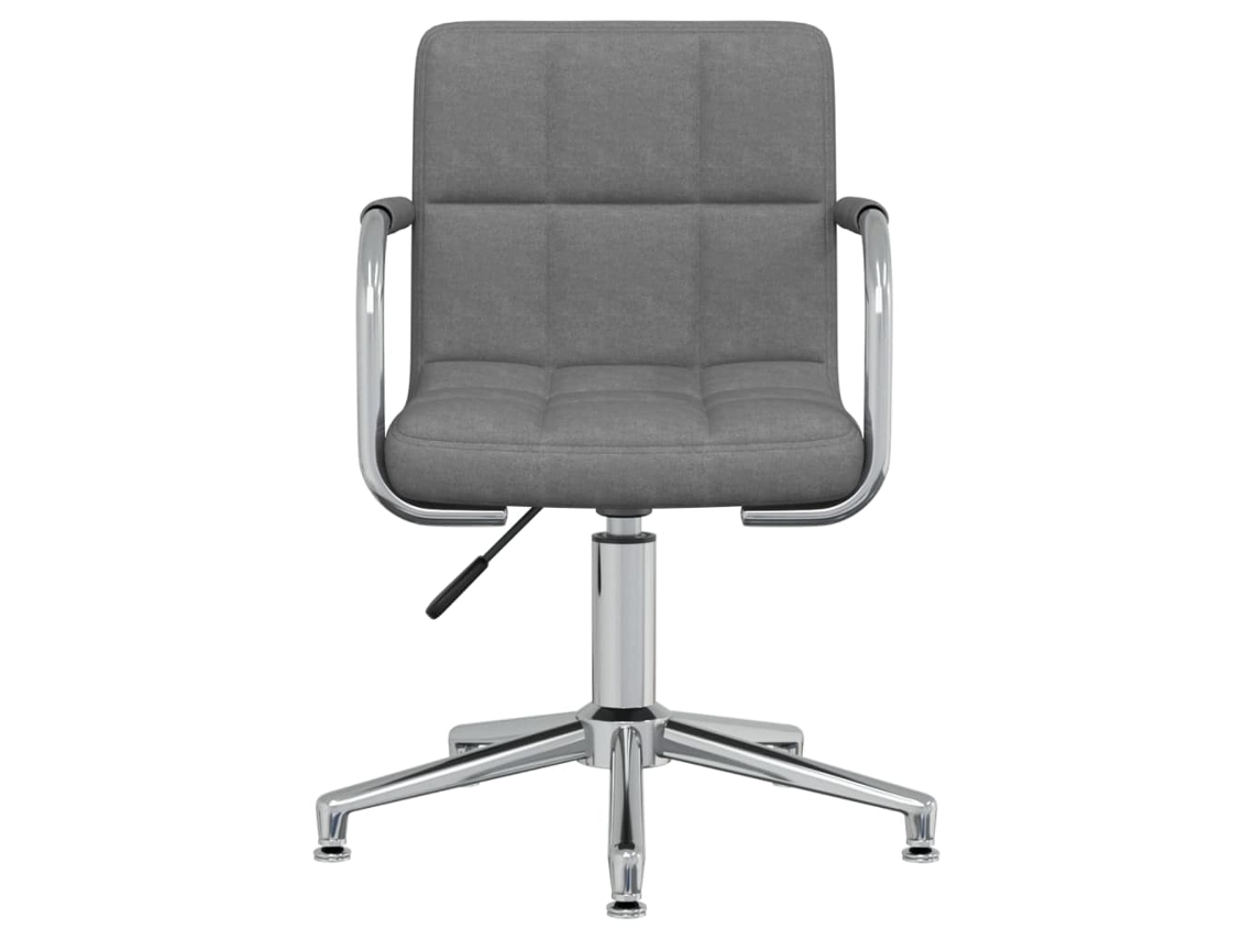 Maison Exclusive - Silla De Comedor Giratoria Tela Gris Claro