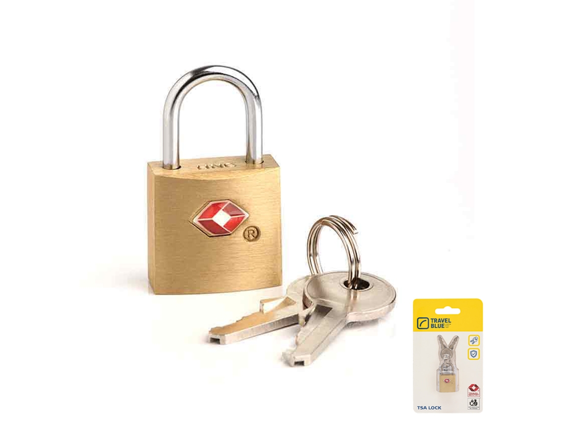 Travel Blue Candado con llave TSA