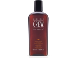 Champú AMERICAN CREW Crew 3 In 1 ,& Cuerpo Wash 450Ml (4(250ml)