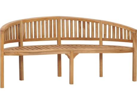 Banco de jardín VIDAXL Marrón Madera (180x66x86 cm)