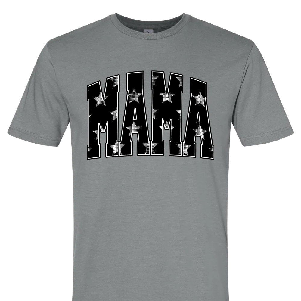 Mama Edgy Stars T-shirt Unisex Rockinstone Size:xxl