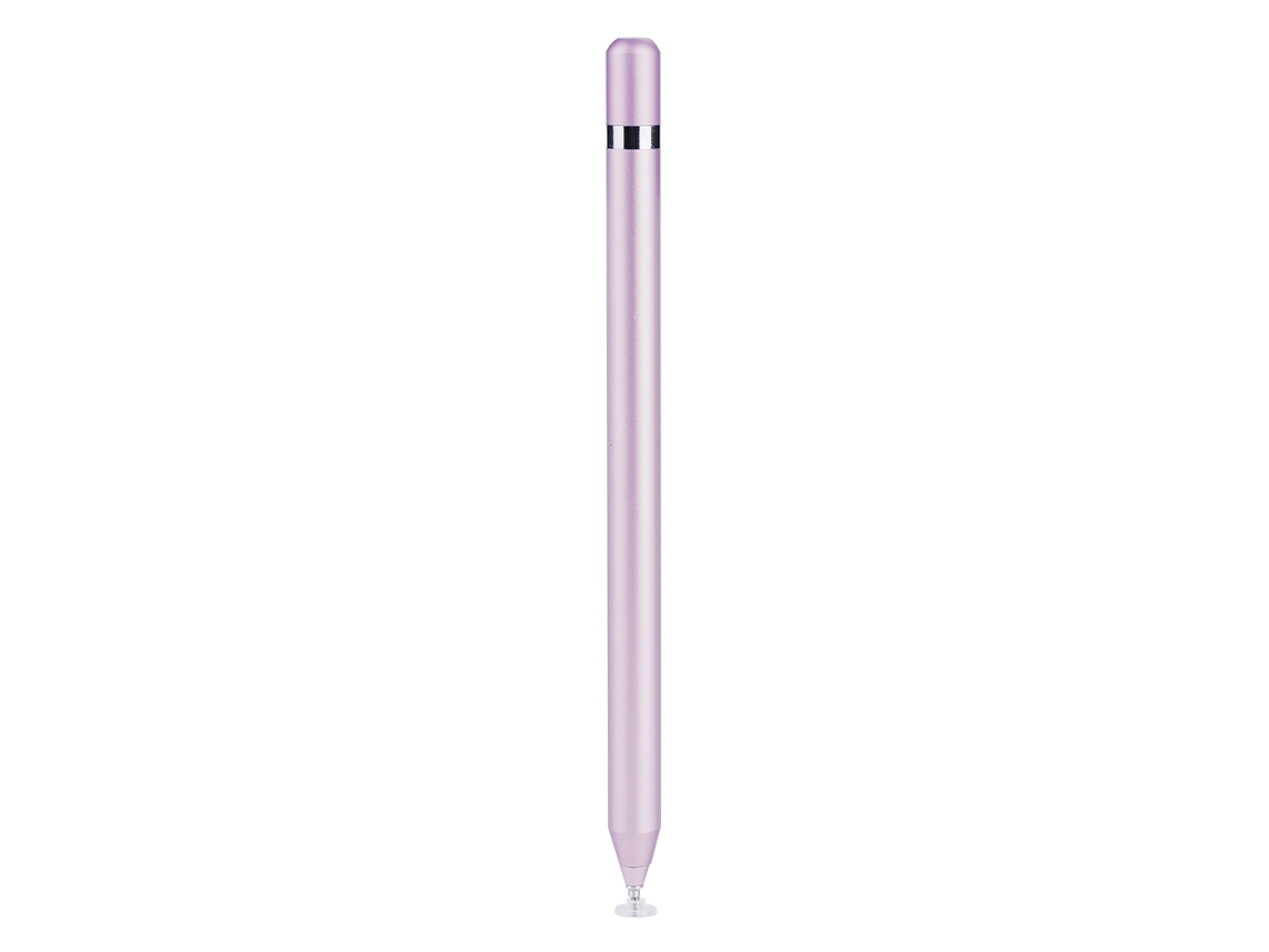 Lápiz digitalizador activo para tableta y teléfono inteligente en rosa y azul. Luz dorada opcional.