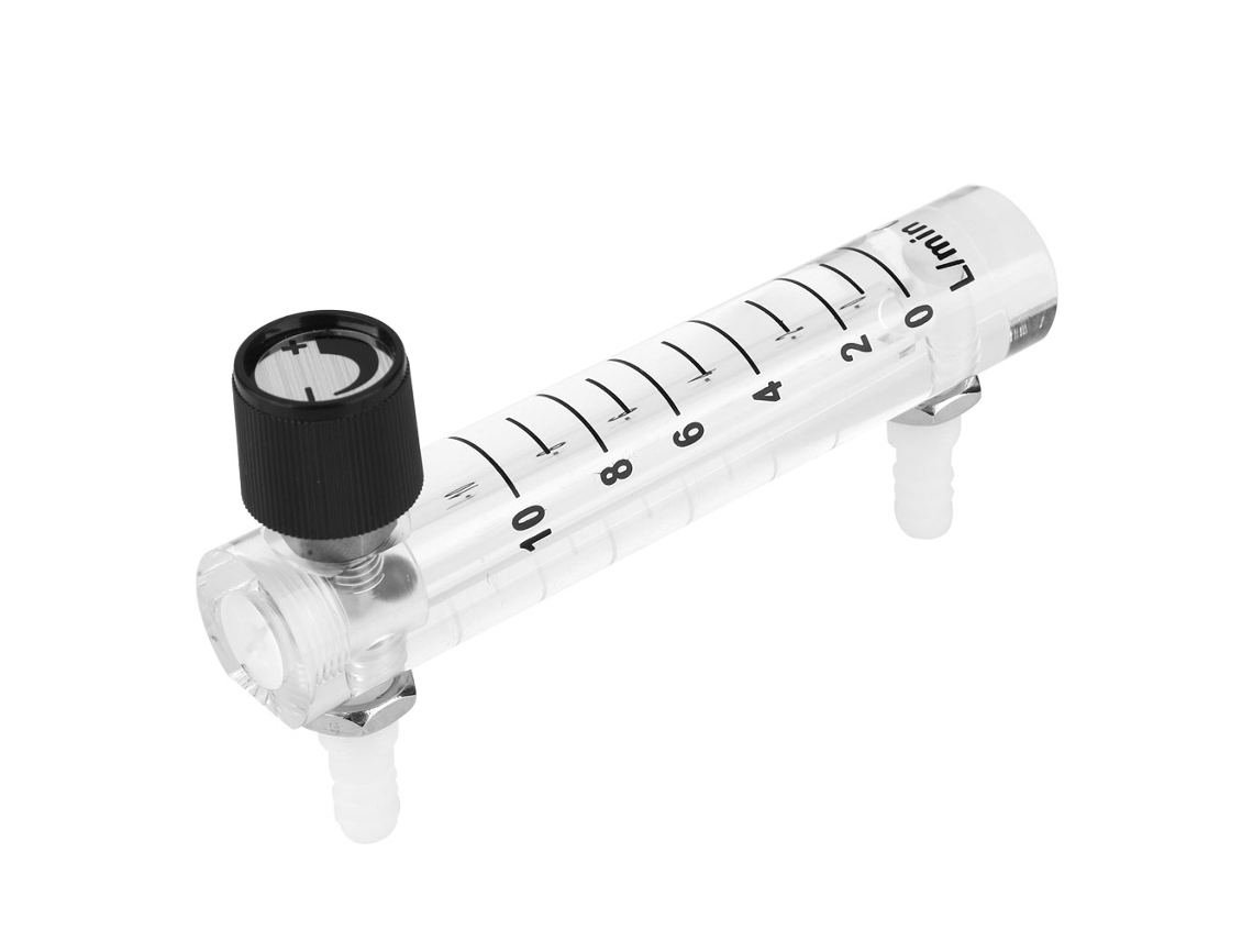 Lzq-4 Medidor De Caudal De Aire 0~10lpm Para Oxigênio Dióxido De Carbono Fluxômetro