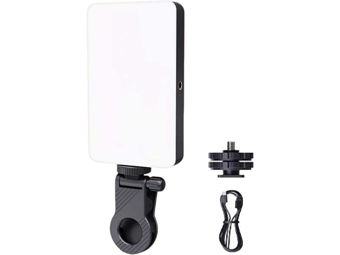 Adaptador De Clip Recargable Para Anillo De Luz Para Selfies Portátil